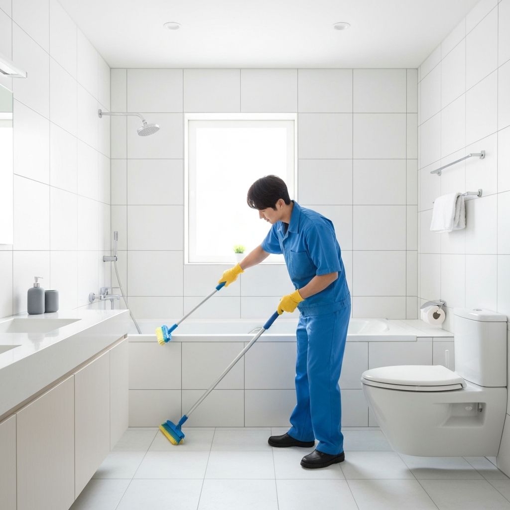 욕실 청소 시공 전