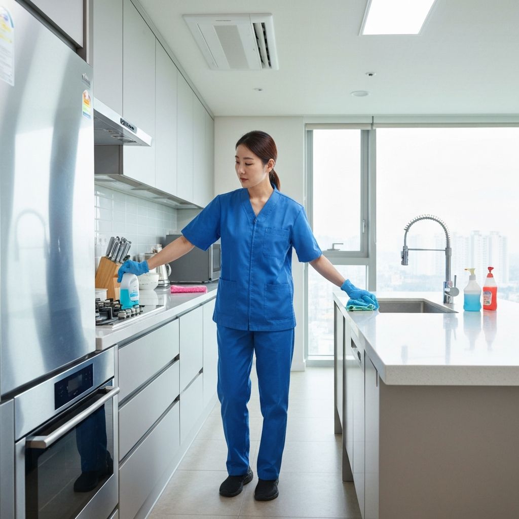 주방 특수 청소 시공 전